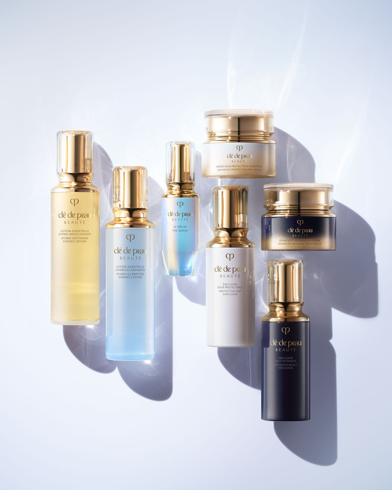 group photo of key radiance care products