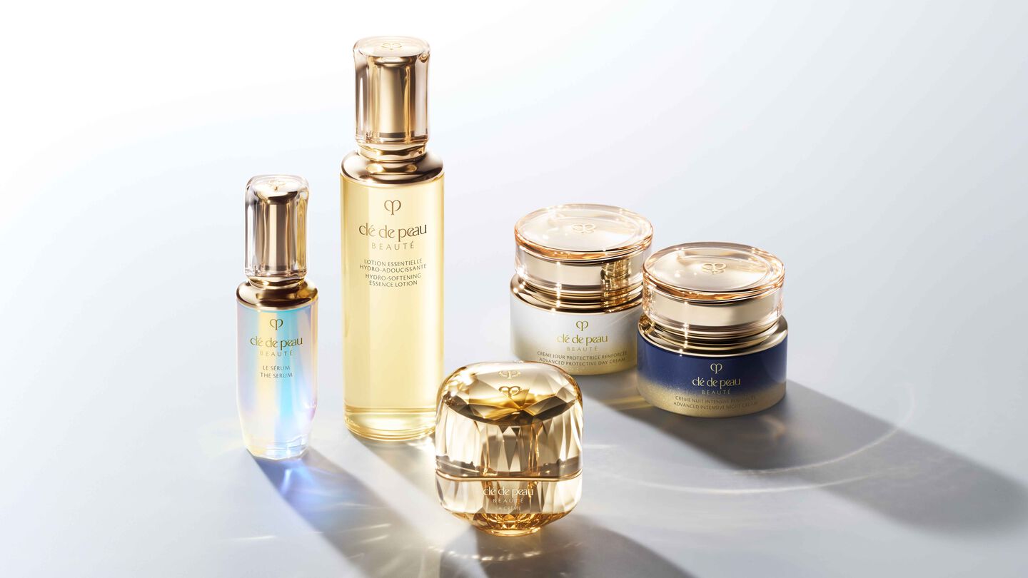 Group photo of skincare products