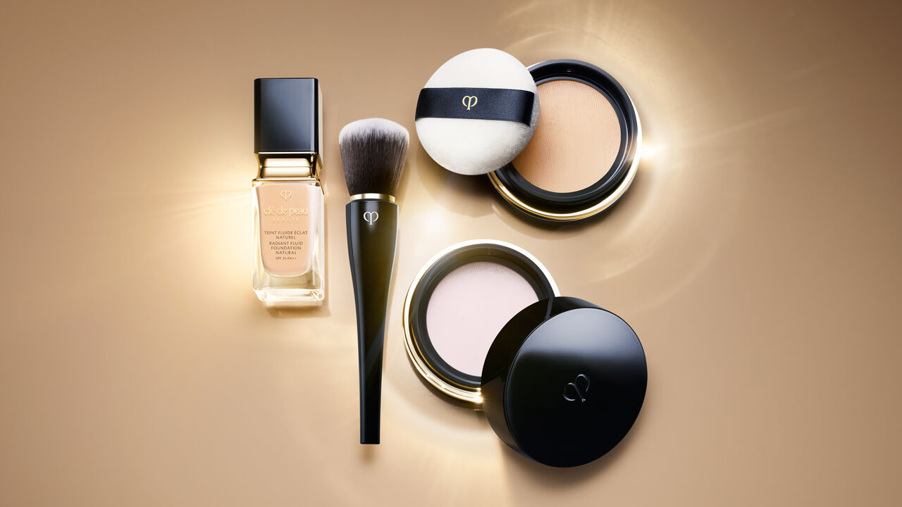 group photo of base makeup products