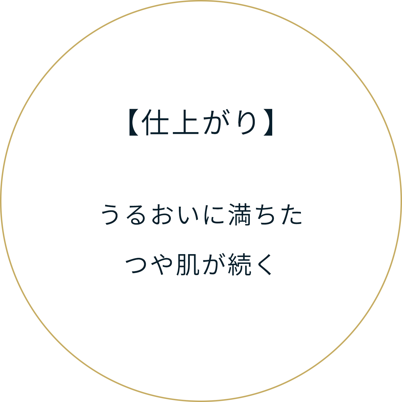 【仕上がり】うるおいに満ちたつや肌が続く