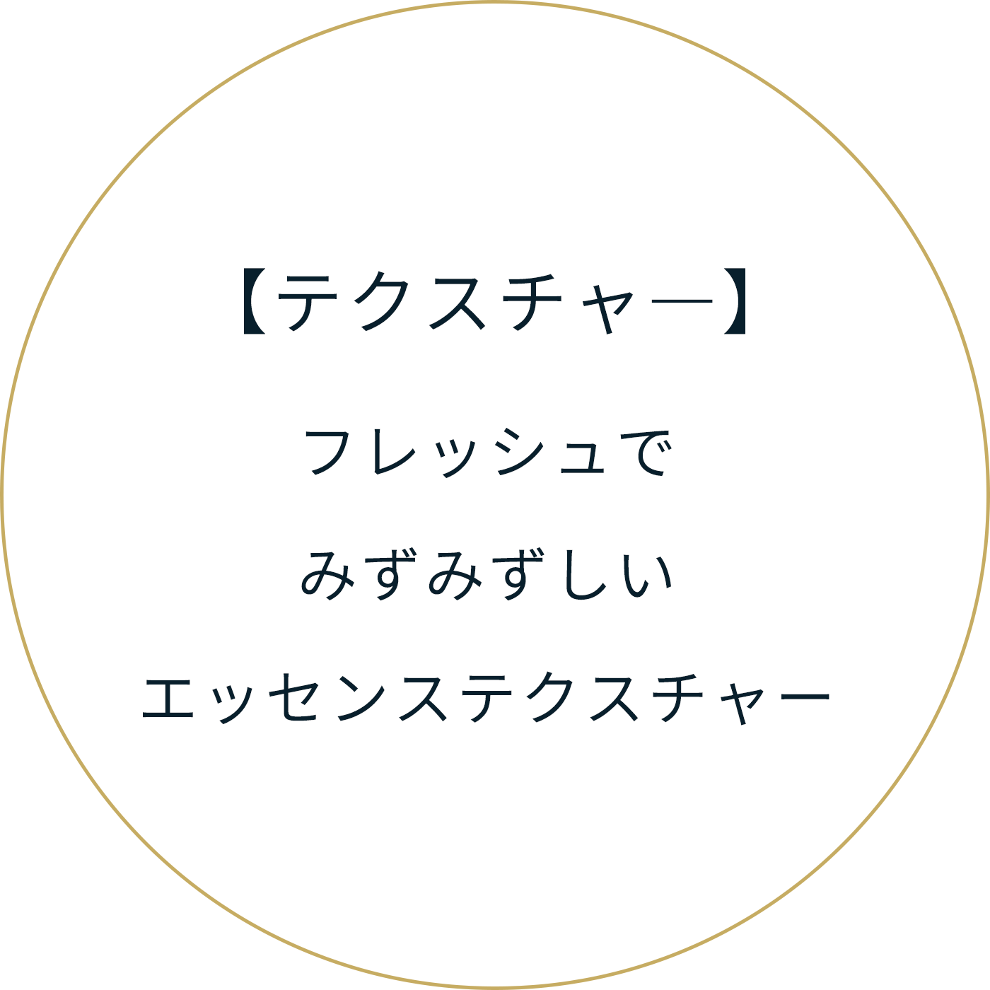 【テクスチャー】フレッシュでみずみずしいエッセンステクスチャ―