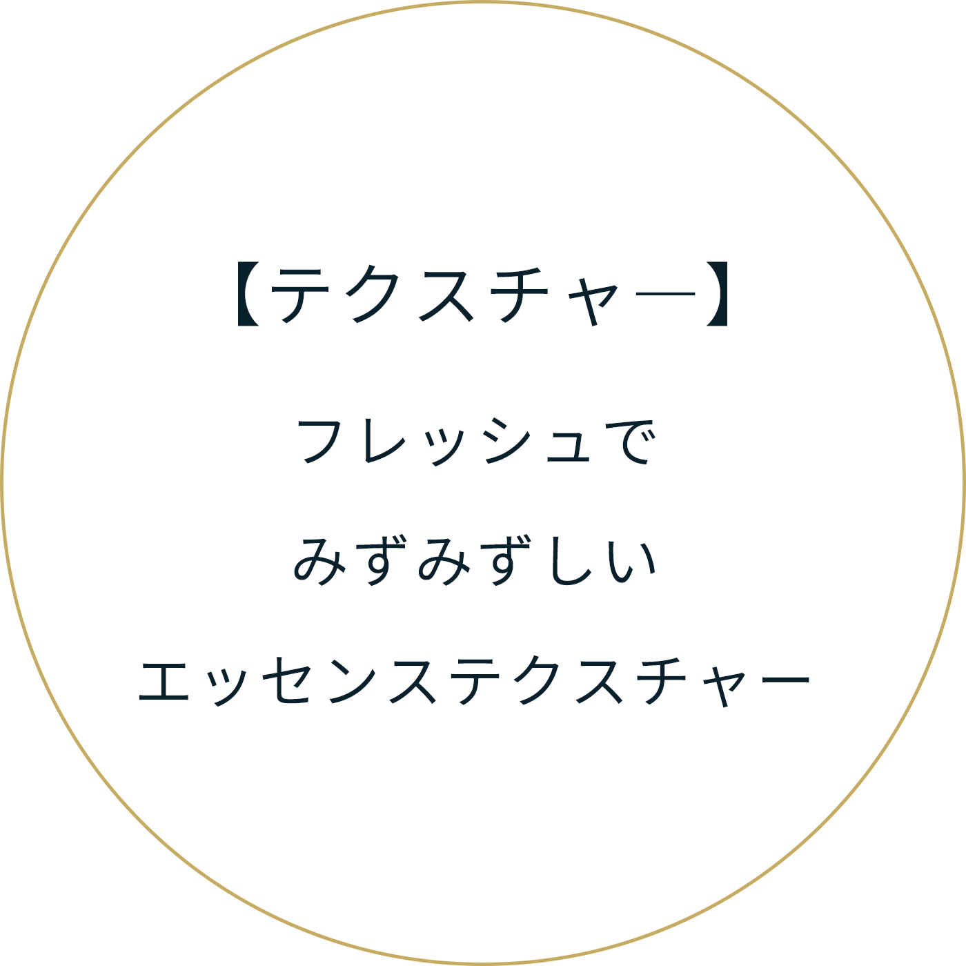 【テクスチャー】フレッシュでみずみずしいエッセンステクスチャ―