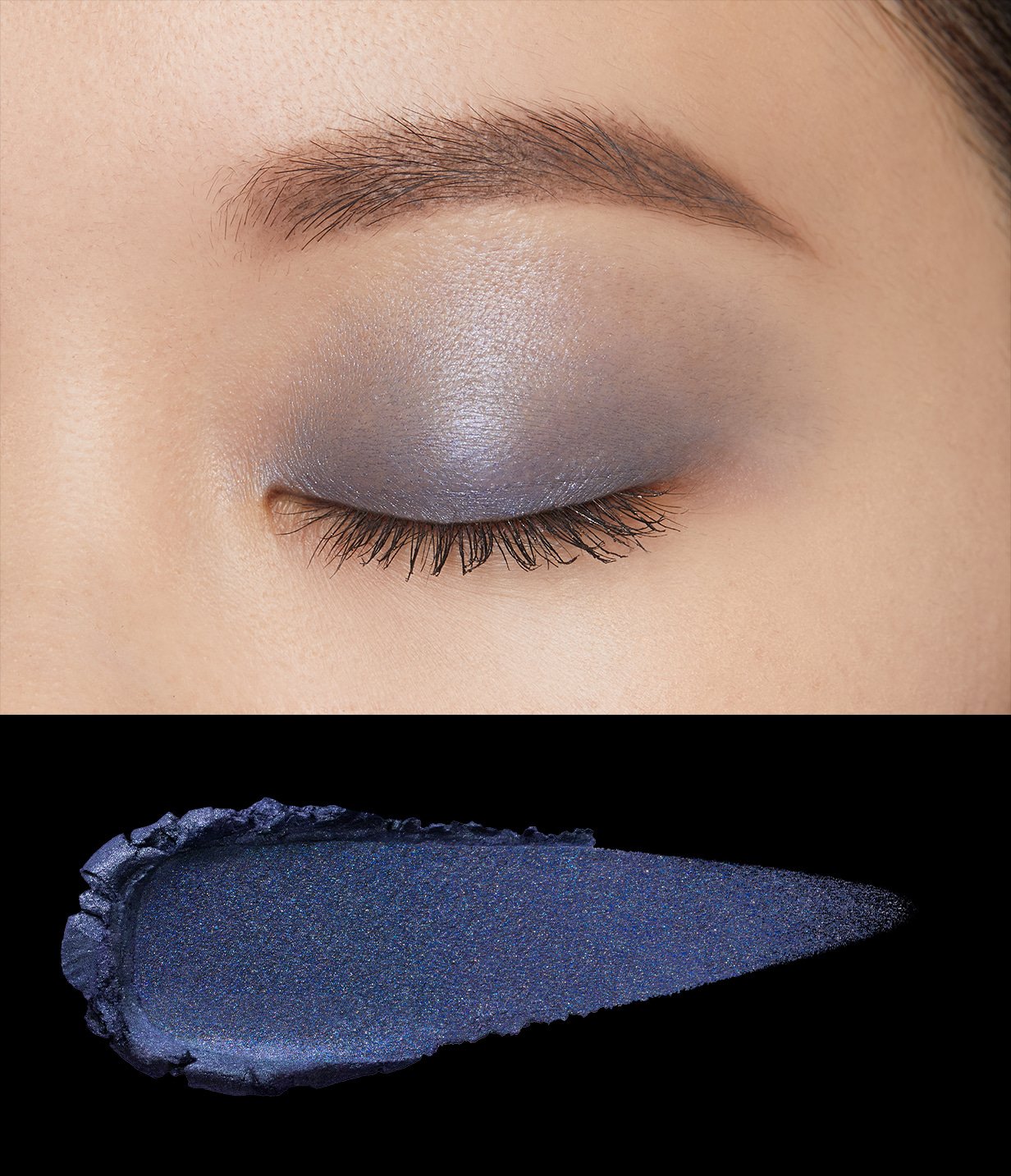 105 Deep Blue Oceanのテクスチャイメージと塗布イメージ