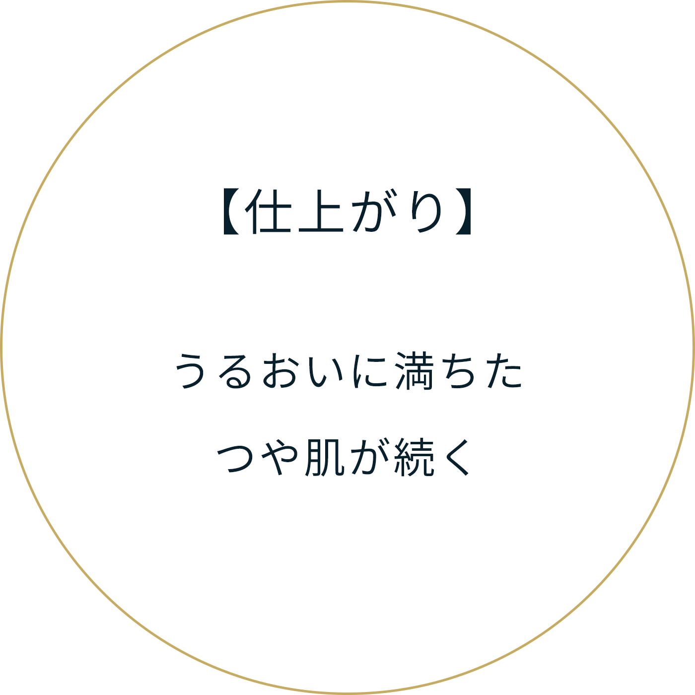 【仕上がり】うるおいに満ちたつや肌が続く